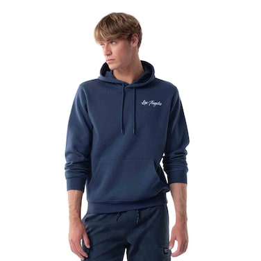 Tex Men Regular Fit Pullover Hoodie,  Indigo, 3XL
