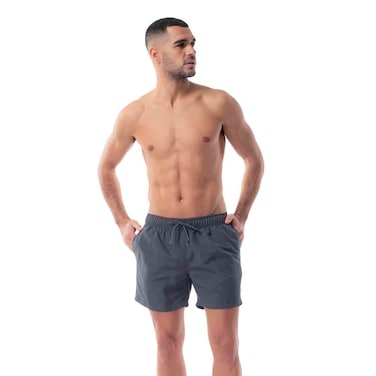 Tex Men Regular Fit Swim Shorts, Grey, I274944, Small