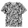 TEX Women Leopard Print T-Shirt, I274587, Off White, S
