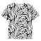 TEX Women Leopard Print T-Shirt, I274587, Off White, XL