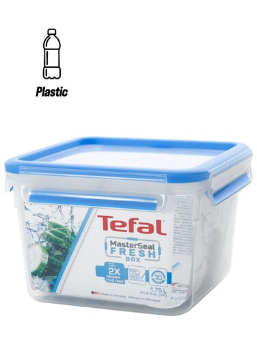 Masterseal Food Container Clear/Blue 1.75Liters