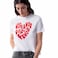 TEX Women Graphic Print T-Shirt, I274586, White, XL
