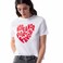 TEX Women Graphic Print T-Shirt, I274586, White, XXL