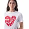 TEX Women Graphic Print T-Shirt, I274586, White, XXL
