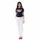 TEX Women Graphic Print T-Shirt, I274586, Navy, L