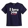 TEX Women Graphic Print T-Shirt, I274586, Navy, L