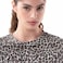 TEX Women Leopard Print T-Shirt, I274587, Beige, XXL