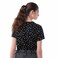 TEX Women Printed T-Shirt, I274587, Black, L