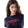 TEX Women Graphic Print T-Shirt, I274586, Navy, S