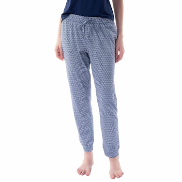 TEX Women Printed Lounge Pajama Pants, I993699, Blue, XL