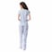 TEX Women Striped Pajama Pants Set, I273947, Sky, M