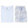 TEX Women Striped Pajama Pants Set, I273947, Sky, M
