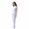 TEX Women Striped Pajama Pants Set, I273947, Sky, XS