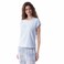 TEX Women Striped Pajama Pants Set, I273947, Sky, XS