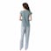 TEX Women Striped Pajama Pants Set, I273947, Moss, XL
