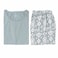 TEX Women Striped Pajama Pants Set, I273947, Moss, XL