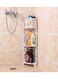 Bathroom Corner Stand White 21x80x21cm