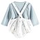 Tex Baby Dungaree Set Aqua, 1-3 Months