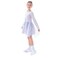 Tex Girls Disney Frozen Elsa Printed Long Sleeve Dress, Lilac, 9 to 10 Years, I277136