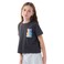 Tex Girls Printed Half T-Shirt, Anthracite Dark, 9 to 10 Years, I276635