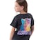 Tex Girls Printed Half T-Shirt, Anthracite Dark, 13 to 14 Years, I276635