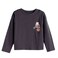 Tex Girls Printed Full T-Shirt, Anthracite Dark, 5 to 6 Years, I276636