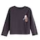 Tex Girls Printed Full T-Shirt, Anthracite Dark, 3 to 4 Years, I276636
