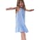 Tex Girls Striped Dress, Striped Blue, 7 to 8 Years, I276833