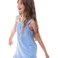 Tex Girls Striped Dress, Blue, 9 to 10 Years, I276833