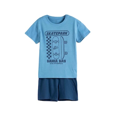 Tex Boys Pajama Shorts, Blue, 4 to 5 Years, I276790