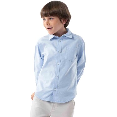 Tex Boys Shirt, Sky Blue, 4 to 5 Years, I967339