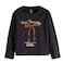 Tex Girls Printed Full T-Shirt, Anthracite Dark, 4 to 5 Years, I993947