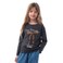 Tex Girls Printed Full T-Shirt, Anthracite Dark, 13 to 14 Years, I993947