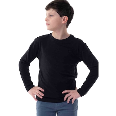Tex Boys T-Shirt, Black, 11 to 12 Years, I994023