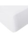 Xclusives Queen Size Fitted Sheet (150 cm x 200 cm) &acirc;&euro;&ldquo; 40cm Deep Pocket Bed Sheet &acirc;&euro;&ldquo; Soft Microfiber &acirc;&euro;&ldquo; Shrink Resistant Bed Sheet &acirc;&euro;&ldquo; 1 Fitted Bed Sheet Only (White)