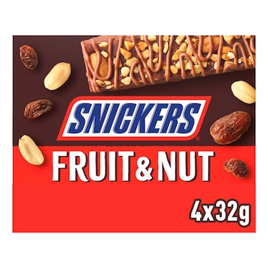 Snickers Fruit and Nut Chocolate Bar, 128g