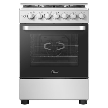 Midea Cooker MFO-MG24TE-SS, 60 cm, Cast Iron, Silver, 4 Burners