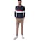 Tex Men Newcastle City Colorblock Long Sleeve Rugby T-Shirt, X14, Navy