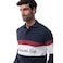 Tex Men Newcastle City Colorblock Long Sleeve Rugby T-Shirt, X14, Navy