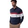 Tex Men Newcastle City Colorblock Long Sleeve Rugby T-Shirt, Navy, XXL, I274822