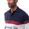 Tex Men Newcastle City Colorblock Long Sleeve Rugby T-Shirt, Navy, XXL, I274822