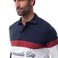 Tex Men Newcastle City Colorblock Long Sleeve Rugby T-Shirt, Navy, L, I274822