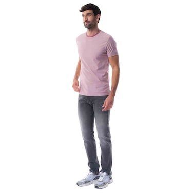 Tex Men Regular Fit Essential T-Shirt, Pink, XL
