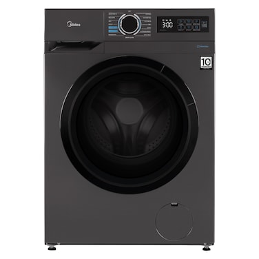 Midea Front Load Washer MF110W70B/T, 7 kg, Steam Sanitization, 1200 rpm, Stainless Steel, Titanium
