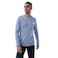 Tex Men Printed Long Sleeve Pajama Set, X14, Sky Blue