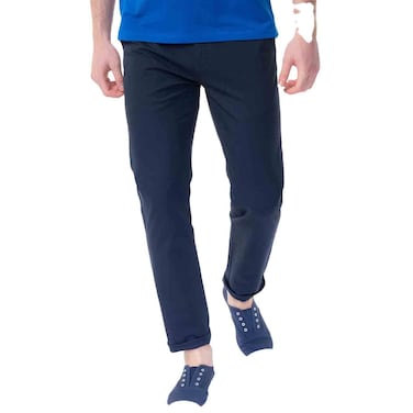 Tex Men Smartwear Regular Fit Chino Pants, X20, Blue
