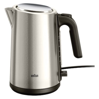 Braun Electric Kettle WK 5200, 2200 W, 1.7 L, Black, Stainless Steel, Rapid Boil System
