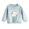 Tex Kids Soft Fabric Printed Sweater Turquoise 4 Years