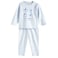Tex Baby Organic Cotton Printed Pajama Set Sky Blue, 36 Months
