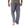 Tex Men Checked Pajama Pants, X12, Large, Anthracite